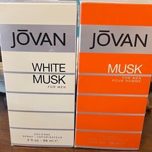 Jovan White Musk for men and Musk for men